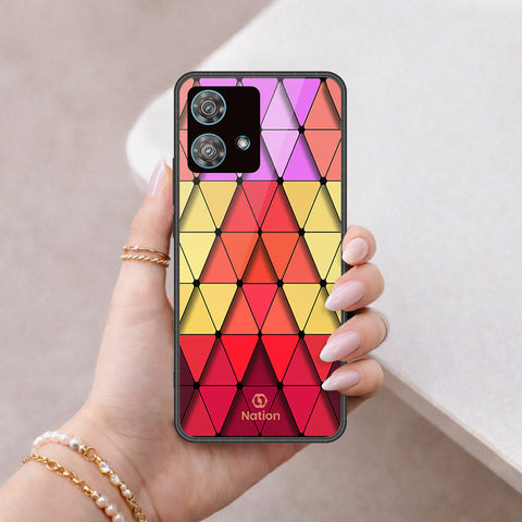 Motorola Edge 40 Neo Cover - ONation Pyramid Series - HQ Premium Shine Durable Shatterproof Case