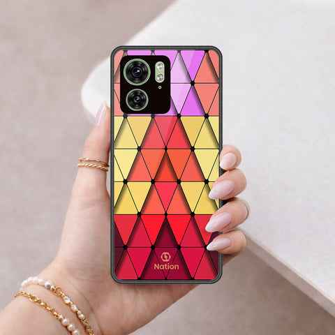 Motorola Edge 40 Cover - ONation Pyramid Series - HQ Premium Shine Durable Shatterproof Case
