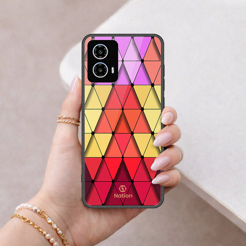 Motorola Moto G34 Cover - ONation Pyramid Series - HQ Premium Shine Durable Shatterproof Case
