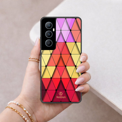 Realme C65 Cover - ONation Pyramid Series - HQ Premium Shine Durable Shatterproof Case