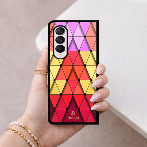 Samsung Galaxy Z Fold 4 5G Cover - ONation Pyramid Series - HQ Premium Shine Durable Shatterproof Case