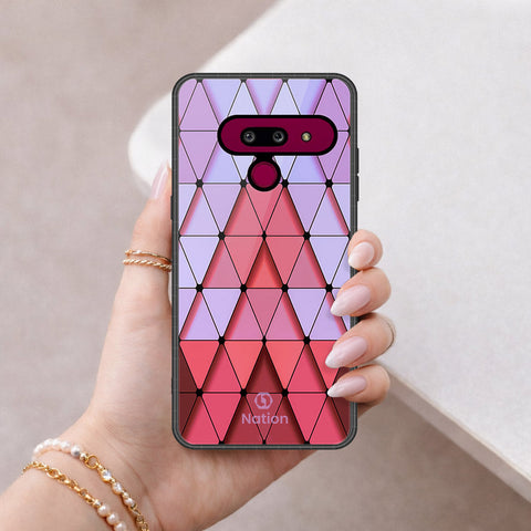 LG G8 ThinQ Cover - ONation Pyramid Series - HQ Premium Shine Durable Shatterproof Case
