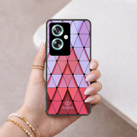 Oppo A79 Cover - ONation Pyramid Series - HQ Premium Shine Durable Shatterproof Case