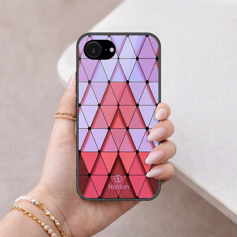 iPhone 18e Cover - ONation Pyramid Series - HQ Ultra Shine Premium Infinity Glass Soft Silicon Borders Case
