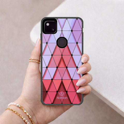 Google Pixel 4a 4G Cover - ONation Pyramid Series - HQ Premium Shine Durable Shatterproof Case