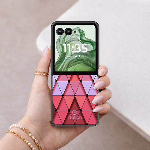 Motorola Razr Plus 2024 Cover - ONation Pyramid Series - HQ Premium Shine Durable Shatterproof Case