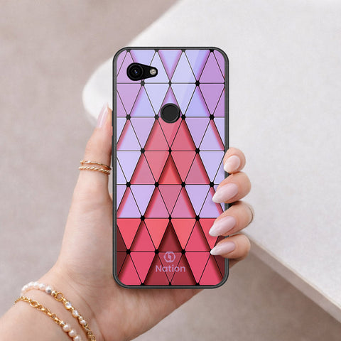 Google Pixel 3a XL Cover - ONation Pyramid Series - HQ Premium Shine Durable Shatterproof Case