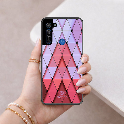 Motorola Moto G8 Cover - ONation Pyramid Series - HQ Premium Shine Durable Shatterproof Case