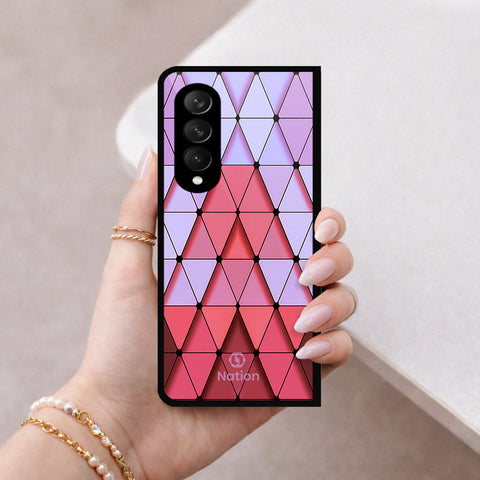 Samsung Galaxy Z Fold 3 5G Cover - ONation Pyramid Series - HQ Premium Shine Durable Shatterproof Case