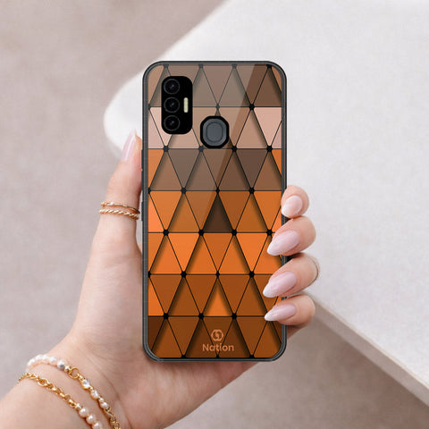 Tecno Spark 7T Cover - ONation Pyramid Series - HQ Premium Shine Durable Shatterproof Case