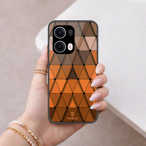 Oppo Reno 13 Pro Cover - ONation Pyramid Series - HQ Premium Shine Durable Shatterproof Case