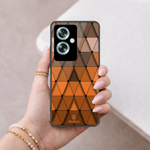 Oppo A79 Cover - ONation Pyramid Series - HQ Premium Shine Durable Shatterproof Case