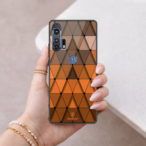 Motorola Edge Plus 2020 Cover - ONation Pyramid Series - HQ Premium Shine Durable Shatterproof Case