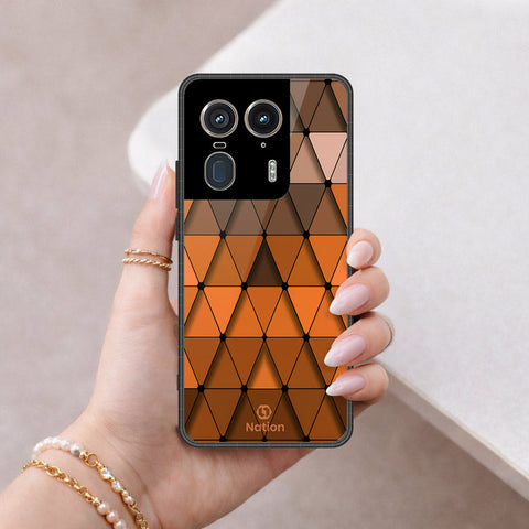 Motorola Edge 50 Ultra Cover - ONation Pyramid Series - HQ Premium Shine Durable Shatterproof Case