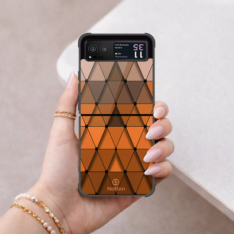 Motorola Razr 40 Cover - ONation Pyramid Series - HQ Premium Shine Durable Shatterproof Case