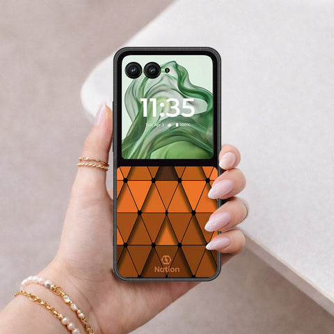 Motorola Razr 50 Cover - ONation Pyramid Series - HQ Premium Shine Durable Shatterproof Case