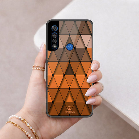 Motorola One Macro Cover - ONation Pyramid Series - HQ Premium Shine Durable Shatterproof Case