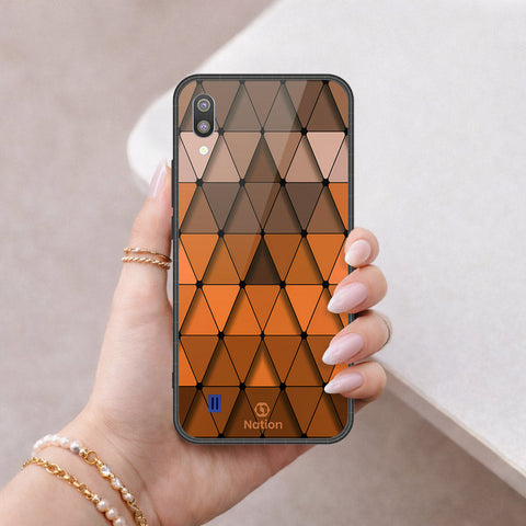 Samsung Galaxy M10 Cover - ONation Pyramid Series - HQ Premium Shine Durable Shatterproof Case