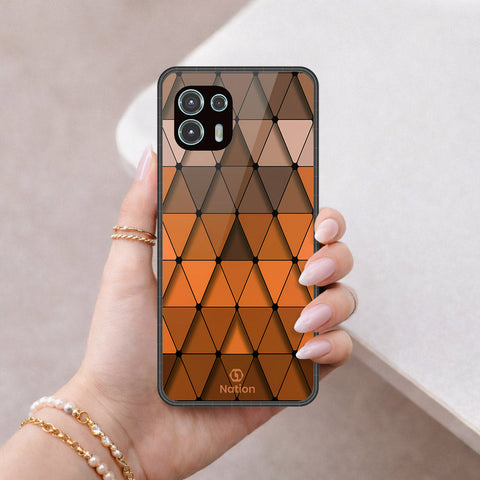 Motorola Edge 20 Lite Cover - ONation Pyramid Series - HQ Premium Shine Durable Shatterproof Case