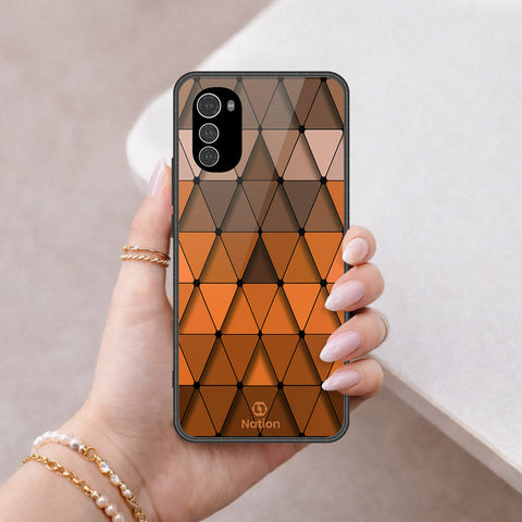 Motorola Moto E32 Cover - ONation Pyramid Series - HQ Premium Shine Durable Shatterproof Case