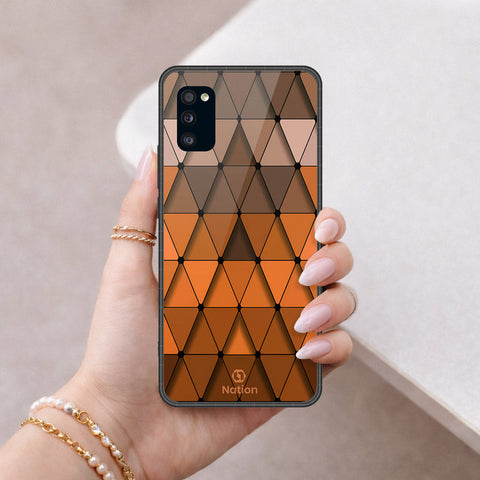 Samsung Galaxy A41 Cover - ONation Pyramid Series - HQ Premium Shine Durable Shatterproof Case