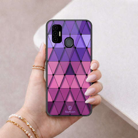 Tecno Spark 7T Cover - ONation Pyramid Series - HQ Premium Shine Durable Shatterproof Case