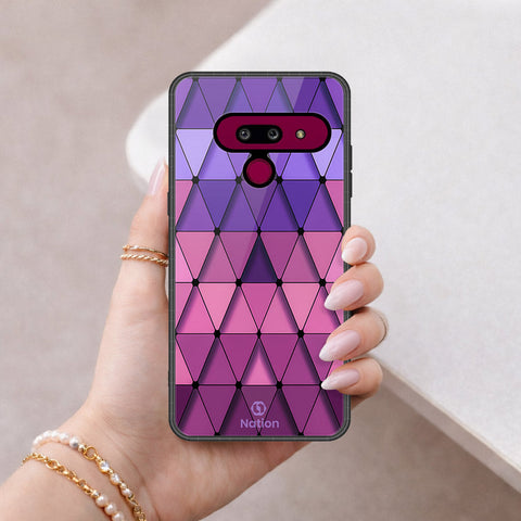 LG G8 ThinQ Cover - ONation Pyramid Series - HQ Premium Shine Durable Shatterproof Case