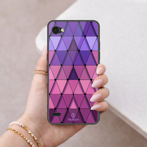LG Q6 Cover - ONation Pyramid Series - HQ Premium Shine Durable Shatterproof Case