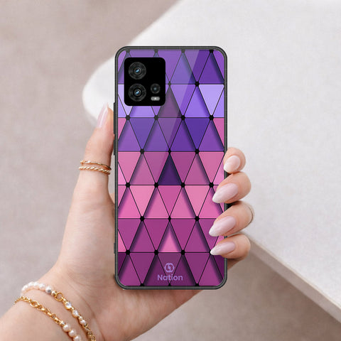 Motorola Moto G72 Cover - ONation Pyramid Series - HQ Premium Shine Durable Shatterproof Case