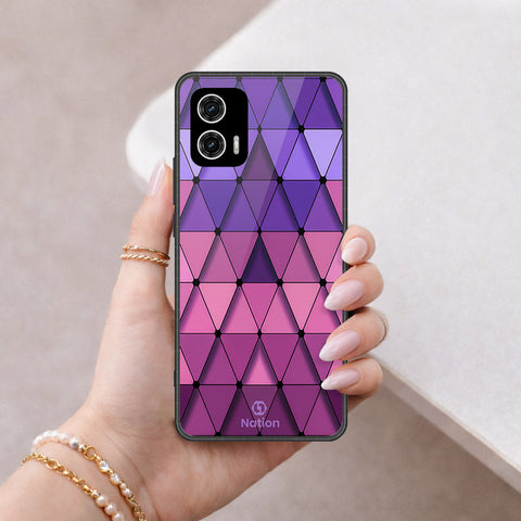Motorola Moto G73 Cover - ONation Pyramid Series - HQ Premium Shine Durable Shatterproof Case