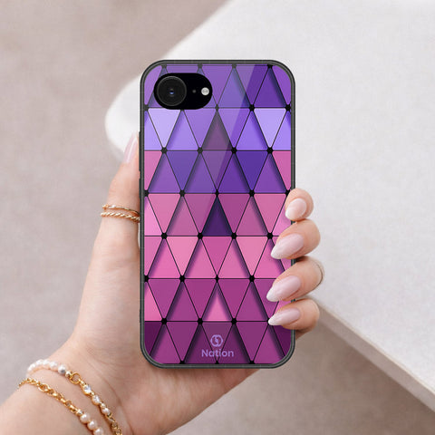 iPhone 18e Cover - ONation Pyramid Series - HQ Ultra Shine Premium Infinity Glass Soft Silicon Borders Case