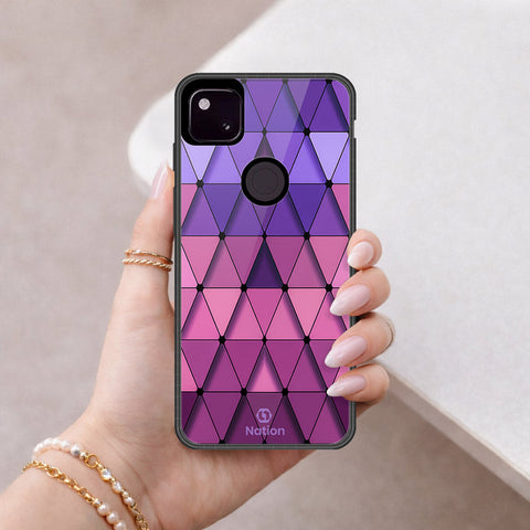 Google Pixel 4a 4G Cover - ONation Pyramid Series - HQ Premium Shine Durable Shatterproof Case