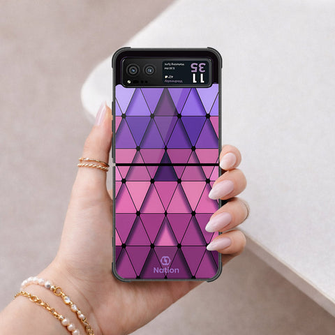 Motorola Razr 40 Cover - ONation Pyramid Series - HQ Premium Shine Durable Shatterproof Case