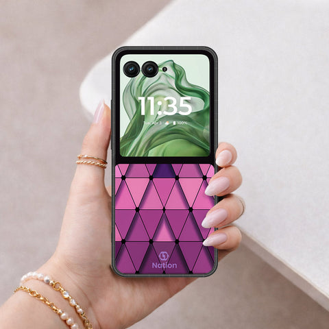 Motorola Razr Plus 2024 Cover - ONation Pyramid Series - HQ Premium Shine Durable Shatterproof Case