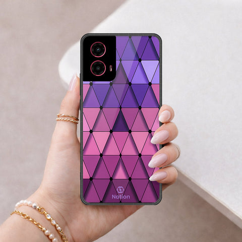 Motorola Moto G45 Cover - ONation Pyramid Series - HQ Premium Shine Durable Shatterproof Case