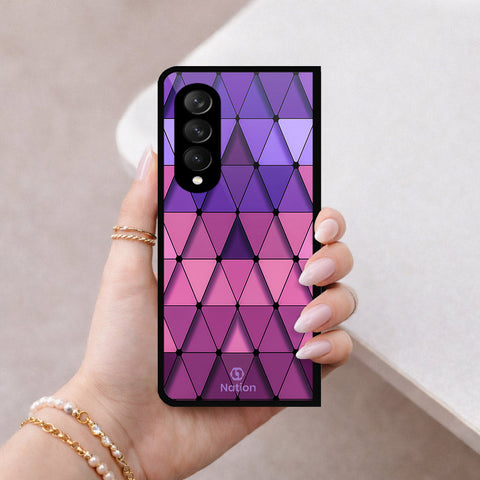 Samsung Galaxy Z Fold 3 5G Cover - ONation Pyramid Series - HQ Premium Shine Durable Shatterproof Case