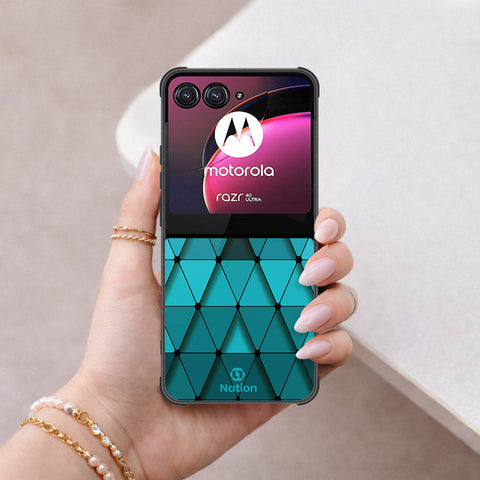 Motorola Razr 40 Ultra Cover - ONation Pyramid Series - HQ Premium Shine Durable Shatterproof Case
