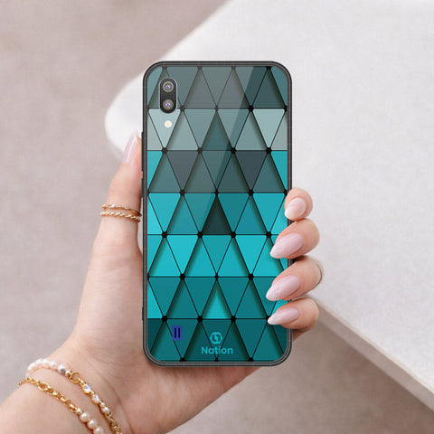 Samsung Galaxy M10 Cover - ONation Pyramid Series - HQ Premium Shine Durable Shatterproof Case