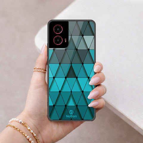 Motorola Moto G45 Cover - ONation Pyramid Series - HQ Premium Shine Durable Shatterproof Case