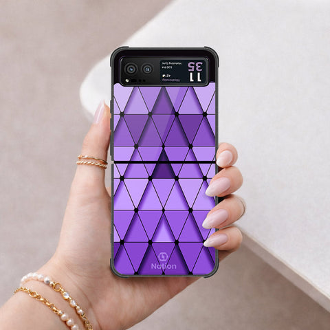 Motorola Razr 40 Cover - ONation Pyramid Series - HQ Premium Shine Durable Shatterproof Case