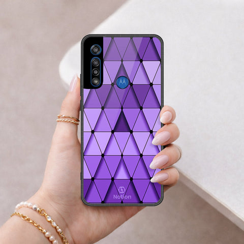 Motorola One Macro Cover - ONation Pyramid Series - HQ Premium Shine Durable Shatterproof Case