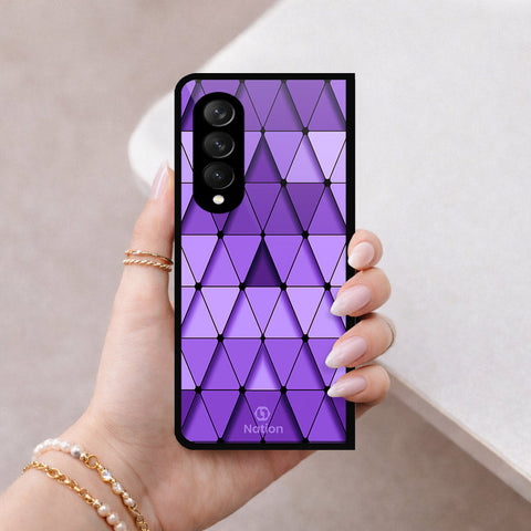 Samsung Galaxy Z Fold 3 5G Cover - ONation Pyramid Series - HQ Premium Shine Durable Shatterproof Case