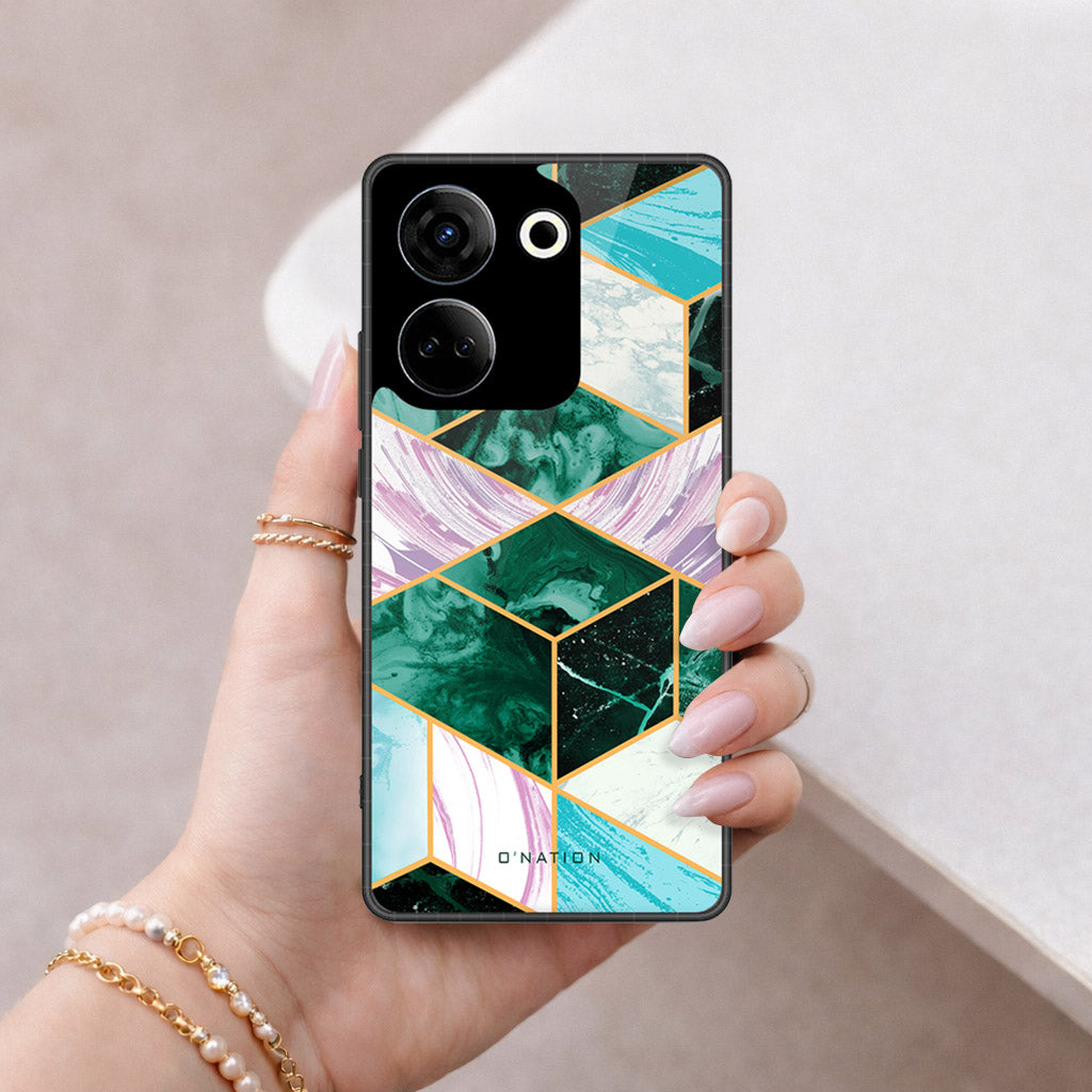 Tecno Camon 20 Cover - O'Nation Shades of Marble Series - HQ Premium Shine Durable Shatterproof Case