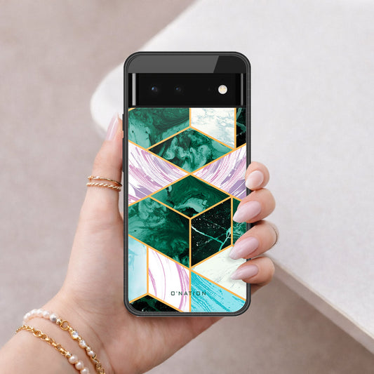 Google Pixel 6 Cover - O'Nation Shades of Marble Series - HQ Premium Shine Durable Shatterproof Case