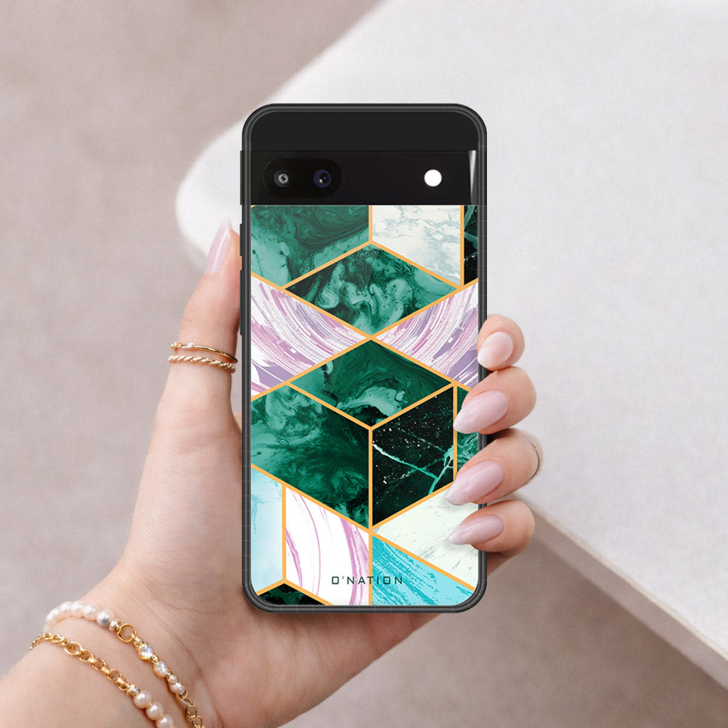 Google Pixel 6a Cover - O'Nation Shades of Marble Series - HQ Premium Shine Durable Shatterproof Case