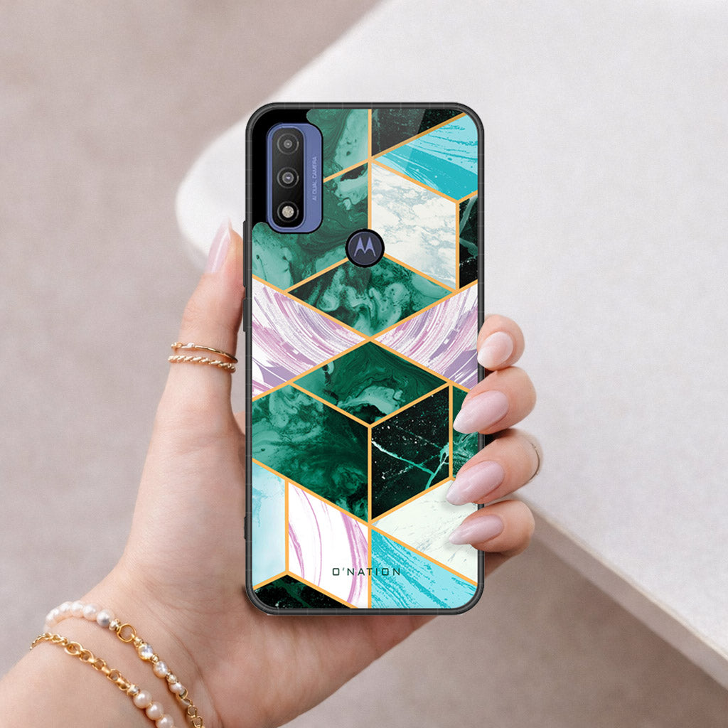 Motorola G Pure 2021 Cover - O'Nation Shades of Marble Series - HQ Premium Shine Durable Shatterproof Case