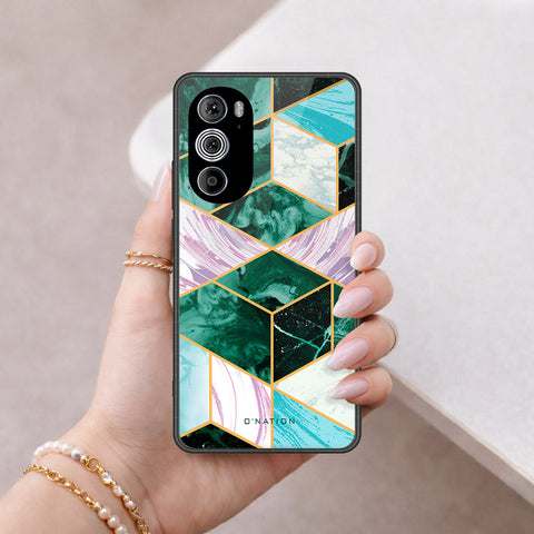 Motorola Edge 30 Pro Cover - O'Nation Shades of Marble Series - HQ Premium Shine Durable Shatterproof Case