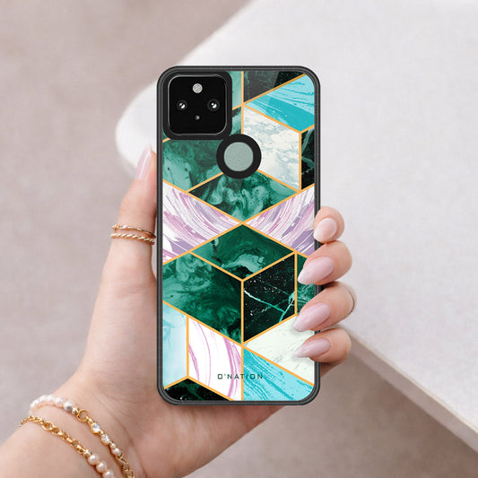 Google Pixel 5 XL Cover - O'Nation Shades of Marble Series - HQ Premium Shine Durable Shatterproof Case