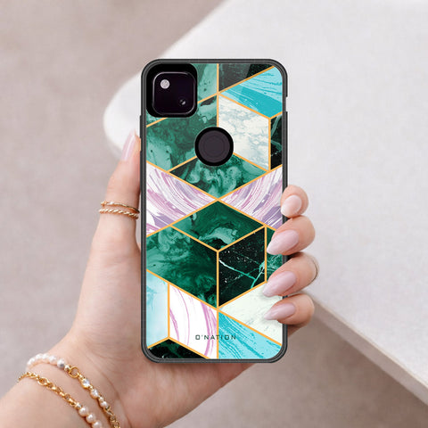Google Pixel 4a 4G Cover - O'Nation Shades of Marble Series - HQ Premium Shine Durable Shatterproof Case