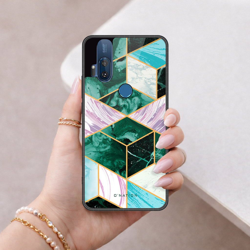 Motorola One Hyper Cover - O'Nation Shades of Marble Series - HQ Premium Shine Durable Shatterproof Case